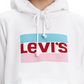 Levi's Women's Graphic Sport Hoodie White Size Small