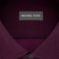 Michael Kors Men's Fit Airsoft Stretch Non Iron Performance Solid Dress Shirt Red Size -17x32-33