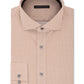 Sean John Men's Classic/Regular Fit Brown Print Dress Shirt Beige Size 15X32-33