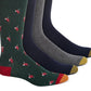 Gold Toe Men's Santa Golfer Moisture Control Crew Socks Multi Size 6-12