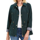 Charter Club Women's Water-Resistant Hooded Anorak Jacket Green Size Small