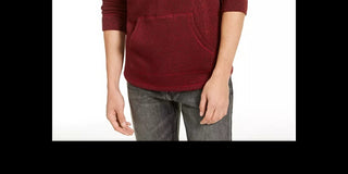 Levi's Men's Cash Textured Fleece Hoodie Red Size XX-Large