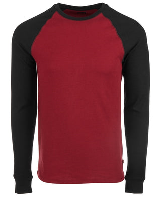 Levi's Men's Long Sleeve Thermal T-Shirt Dark Red Size XX-Large