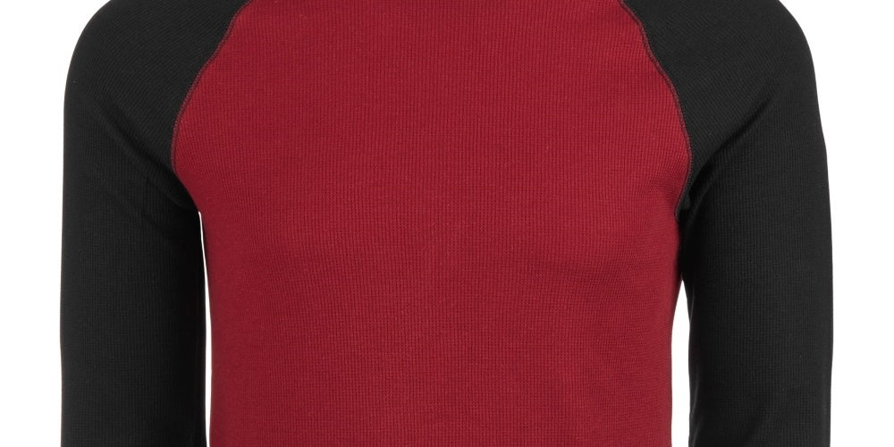 Levi's Men's Long Sleeve Thermal T-Shirt Dark Red Size XX-Large
