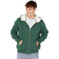Levi's Men's Fleece Lined Zip Front Hoodie Green Size XX-Large