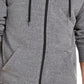 Levi's Men's Fleece Lined Zip Front Hoodie Grey Size Small