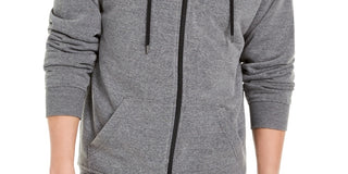 Levi's Men's Fleece Lined Zip Front Hoodie Grey Size Small