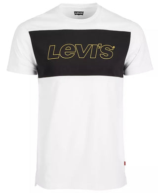 Levi's Men's Grove Colorblocked Logo Graphic T-Shirt White Size X-Large