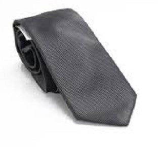 Neck Men's Tie Charcoal Salt Solid Skinny Slim Silk Not Applicable Black Size Regular