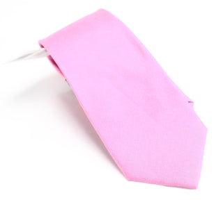 Nautica Men's Neck Tie Bright Solid Skinny Slim Silk Pink Size Regular
