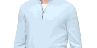 Calvin Klein Men's 1/4 Zip Sweater Blue Size Small