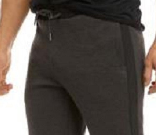 Calvin Klein Men's Mixed Media Knit Joggers Gray Size X-Large