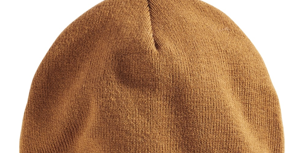 Levi's Men's Cuff Beanie With Tonal Embroidery Beige Size Regular