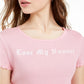 Love Tribe Juniors' Lose My Number T-Shirt Pink Size Large