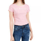 Love Tribe Junior's Lose My Number T-Shirt Pink Size X-Small