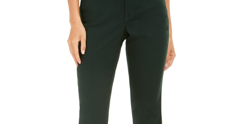Style & Co Women's Curvy-Fit Skinny Fashion Jeans Green Size 6