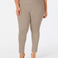 Style & Co Women's Plus Size Seamed Ponte Leggings Dark Gray Size 20W