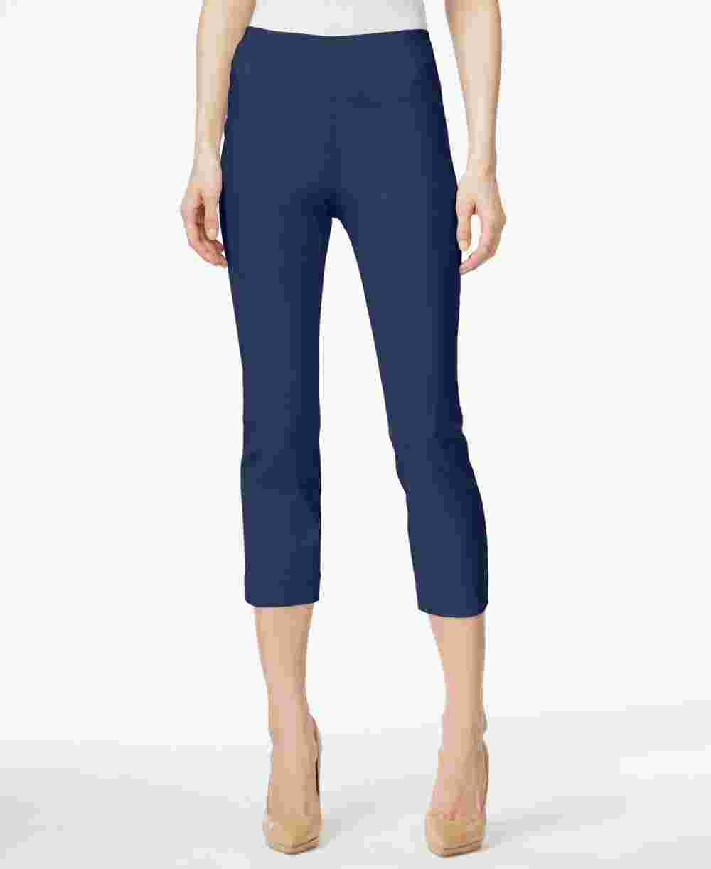 Style & Co Women's Pull On Capri Pants Navy Size Petite Small