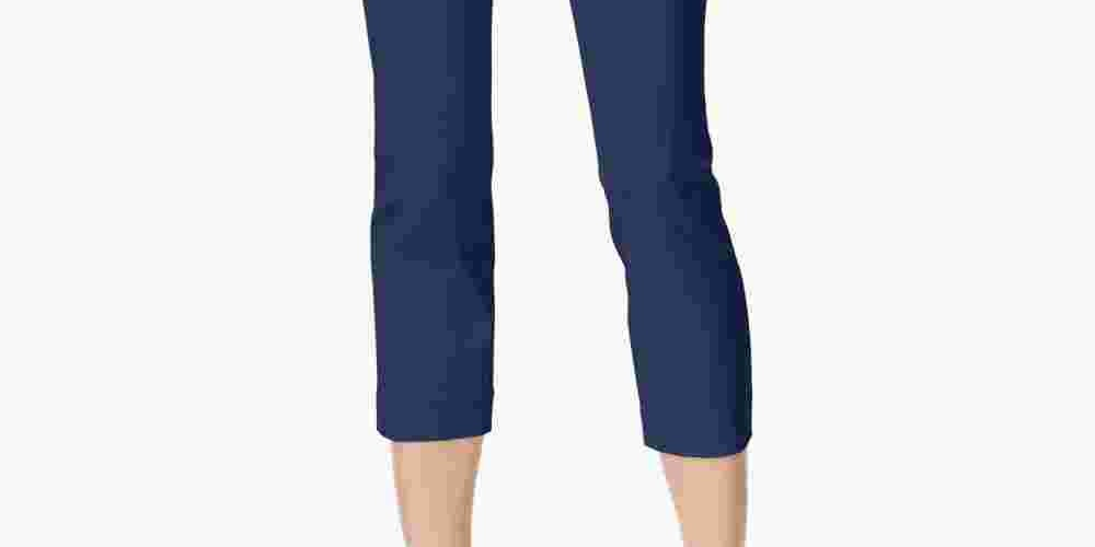 Style & Co Women's Pull On Capri Pants Navy Size Petite Small