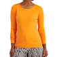 Charter Club Women's Pima Cotton Long-Sleeve Top Gold Size XX-Large