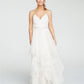 Sequin Hearts Junior's Rhinestone Belted Gown Ivory Size 15
