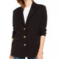 Kit & Sky Women's Oversized Long Sleeve Blazer Black Size Small