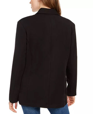 Kit & Sky Women's Oversized Long Sleeve Blazer Black Size Small