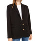 Kit & Sky Women's Oversized Long Sleeve Blazer Black Size Small