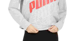 Puma Women's Modern Sport Logo Sweatshirt Grey Size X-Small