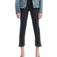 Levi's Women's 724 Raw-Hem Cropped Straight-Leg Jeans Blue Size 32
