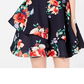 Sequin Hearts Junior's Floral Double Ruffle Dress Red Size 5