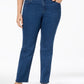 Charter Club Women's Plus Size & Petite Plus Size Lexington Tummy-Control Straight-Leg Jeans, Blue Size 24W