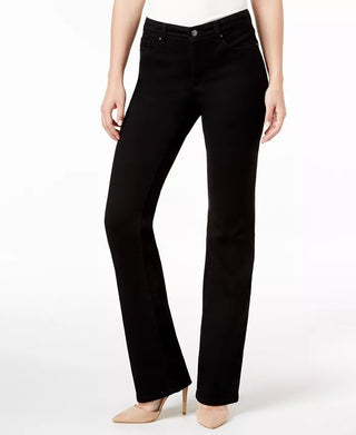 Charter Club Women's Prescott Tummy Control Bootcut Jeans Black Size 20X5