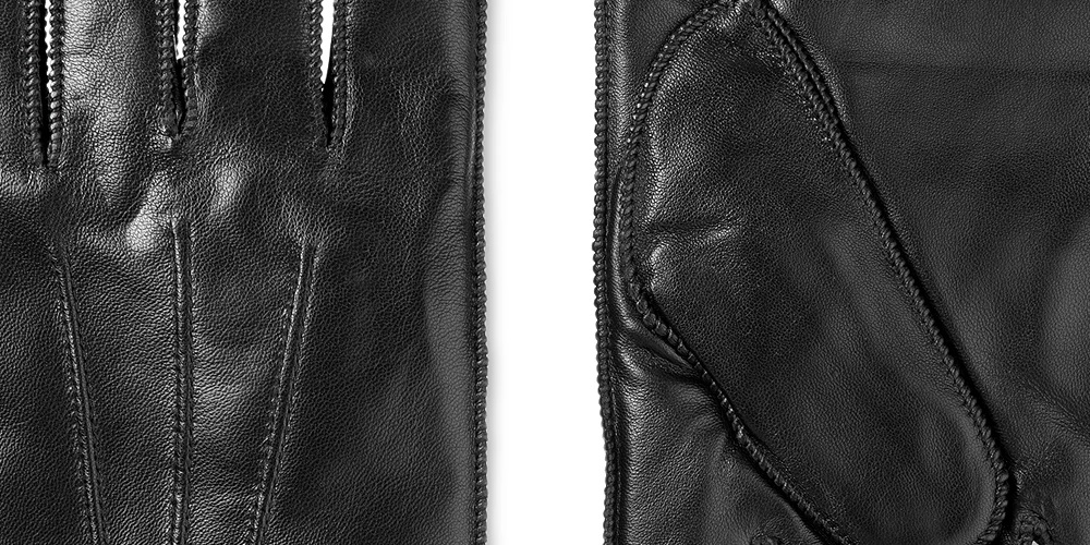 Isotoner Signature Men's Leather Sleek Heat Leather Gloves Black Size X-Large