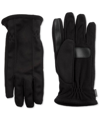 Isotoner Signature Men's Stretch Smartouch Gloves Black Size Large