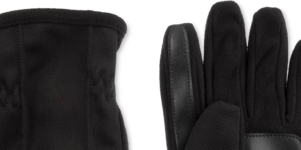 Isotoner Signature Men's Stretch Smartouch Gloves Black Size Large