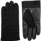 Isotoner Signature Men's Faux Leather Driving Gloves Black Size Large