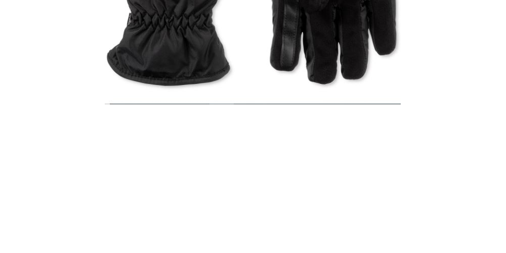 Isotoner Signature Men's Sleek Heat Sports Gloves Black Size X-Large