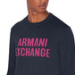 Armani Exchange Men's Logo Sweater Navy Size Medium