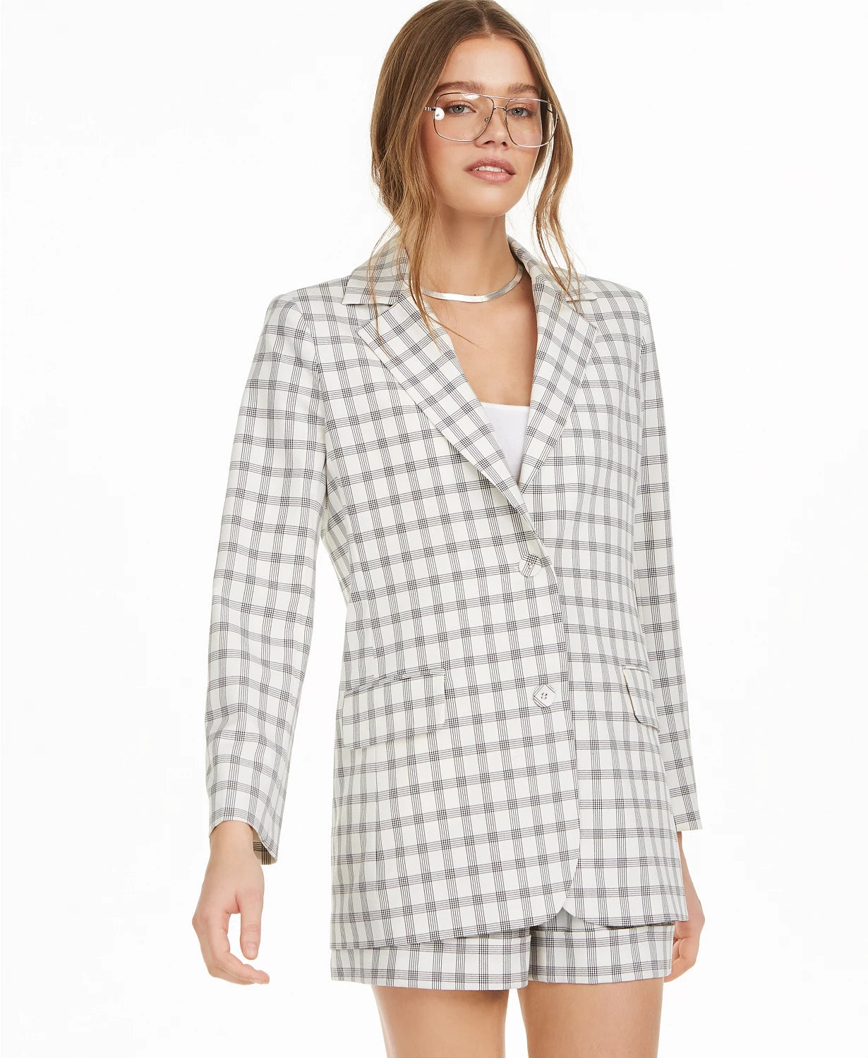 Danielle Bernstein Women's Structured Blazer White Size Medium