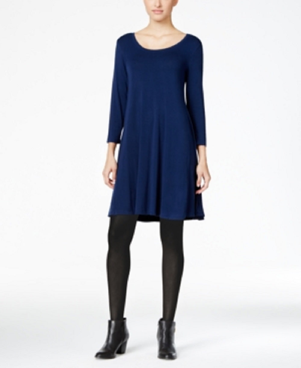 Style & Co Women's Swing Dress Blue Size XX-Large