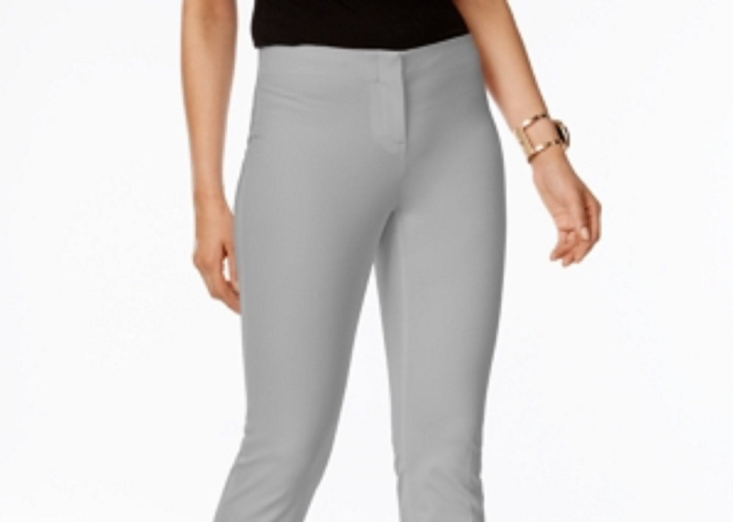 Alfani Women's Petite Cropped Pants Gray Size 2 P