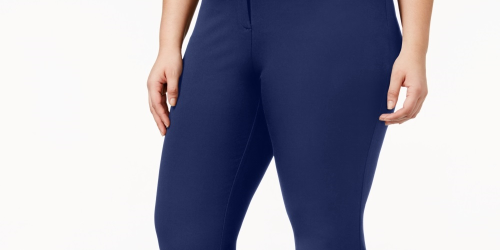 Alfani Women's Plus Cropped Pants Blue Size 22W