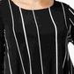 Alfani Women's Petite Largeus Size Striped High-Low Top Black 0X
