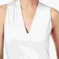 INC International Concepts Women's Sleeveless V Neck Top White Size Large