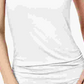 INC International Concepts Women's Sleeveless V Neck Top White Size Large