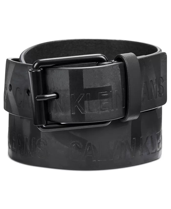 Calvin Klein Men's Logo Belt Black Size 30