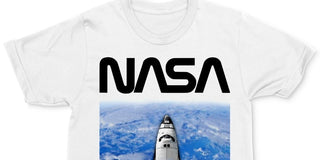 Changes Men's Nasa Space Shuttle Graphic T-Shirt White Size Large