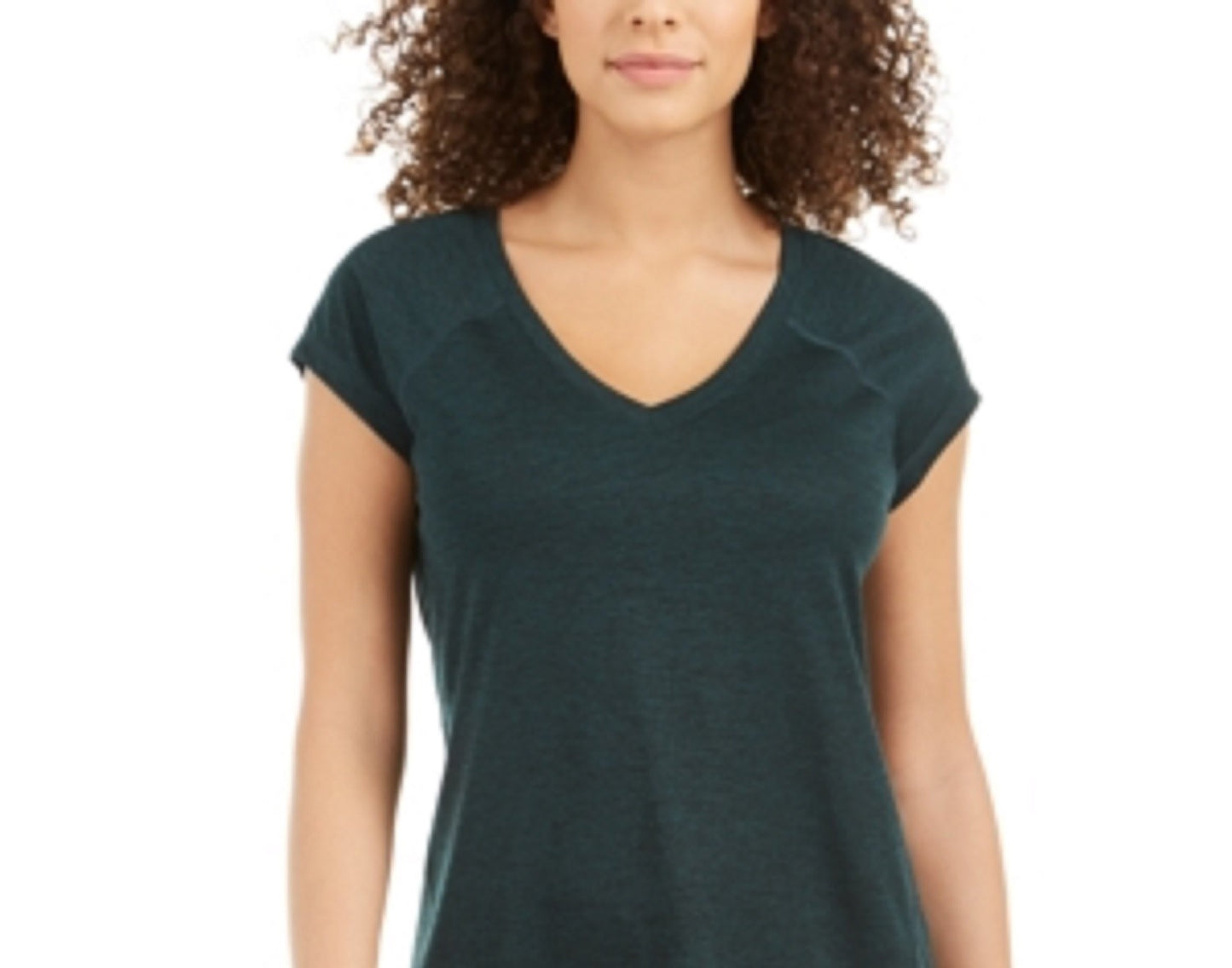 Ideology Women's Rapidry Heathered Performance T-Shirt Green Size X-Small
