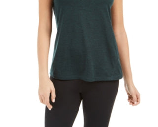 Ideology Women's Rapidry Heathered Performance T-Shirt Green Size X-Small